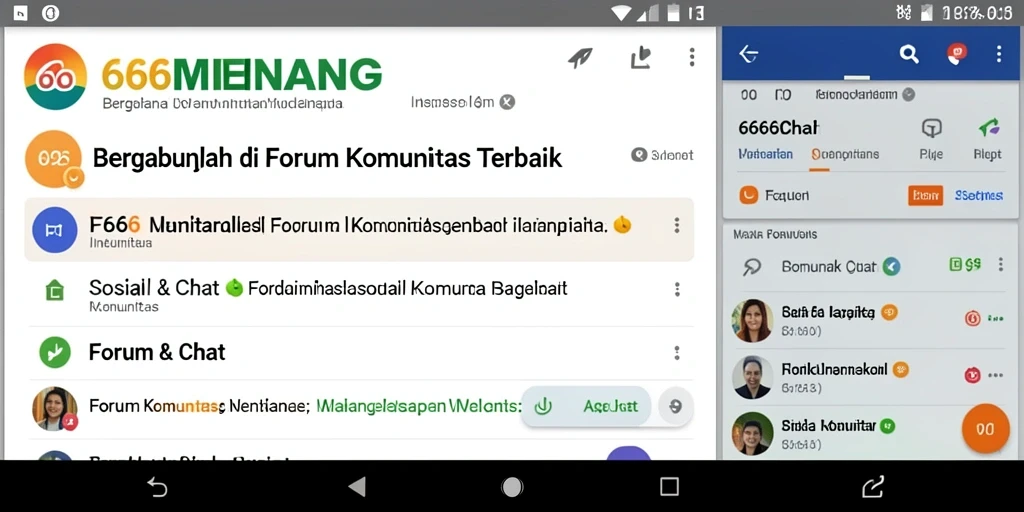 Tampilan antarmuka forum komunitas 666MENANG yang menarik dan interaktif.