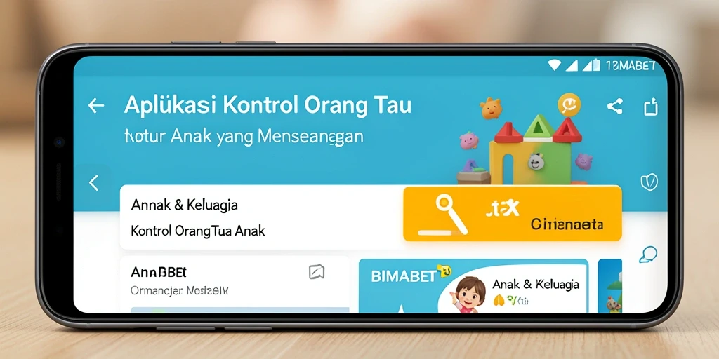 Antarmuka BIMABET yang mudah digunakan untuk kontrol orang tua.