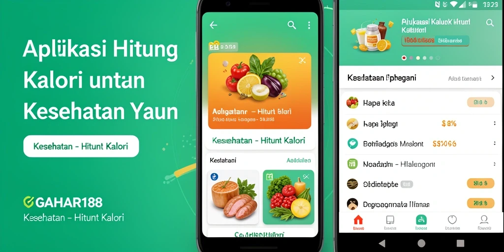 Tampilan antarmuka GAHAR188 dengan fitur Hitung Kalori yang intuitif.