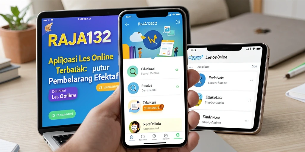 Tampilan antarmuka aplikasi RAJA132 yang modern dan user-friendly.